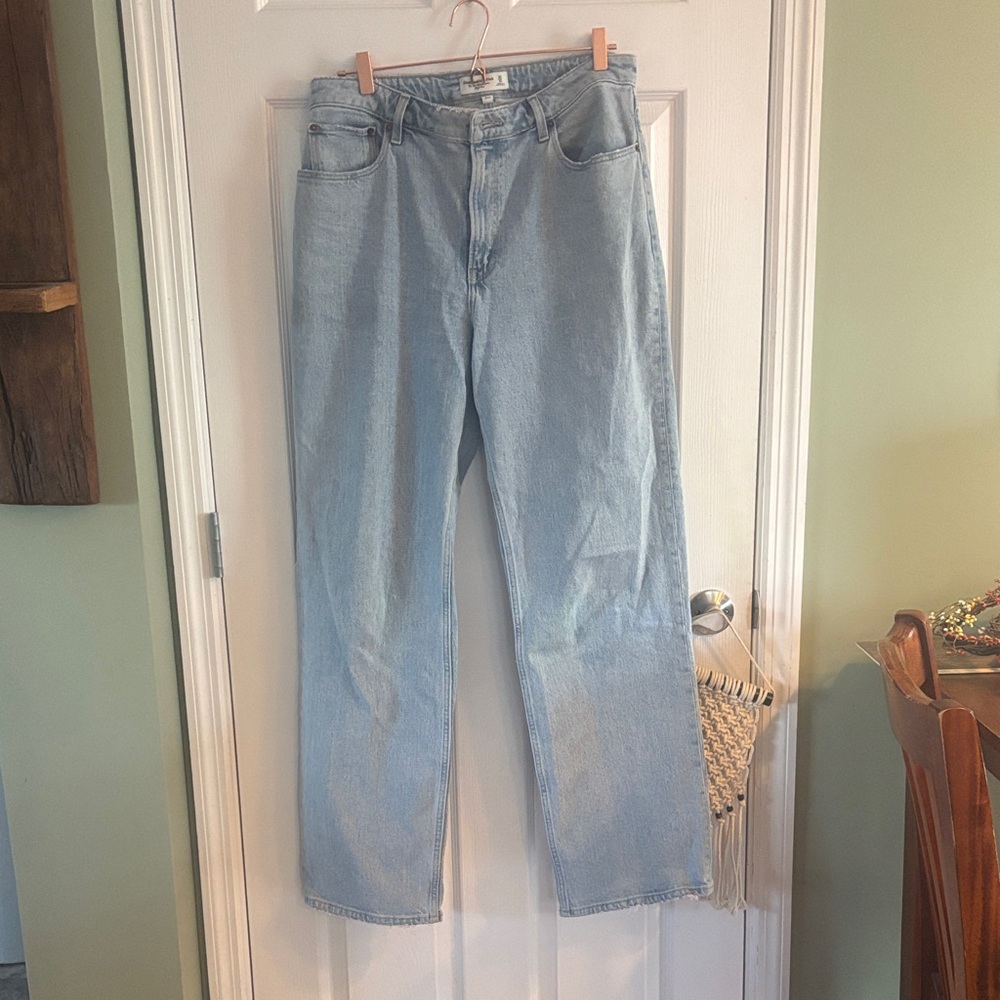 Abercrombie & Fitch Light Blue Straight Leg Jeans